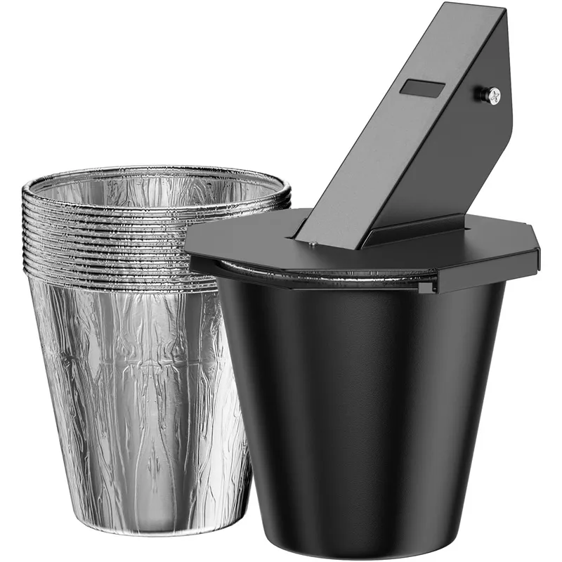 Upgraded Grease Bucket with Secure Lid & Silicone Liner