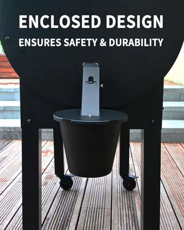Upgraded Grease Bucket with Secure Lid & Silicone Liner