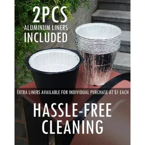 Upgraded Grease Bucket with Secure Lid & Silicone Liner