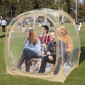 versatile Weather Proof Pod Sports Shelter Bubble Tent, 72"x72"x65"H Up to 6 Person