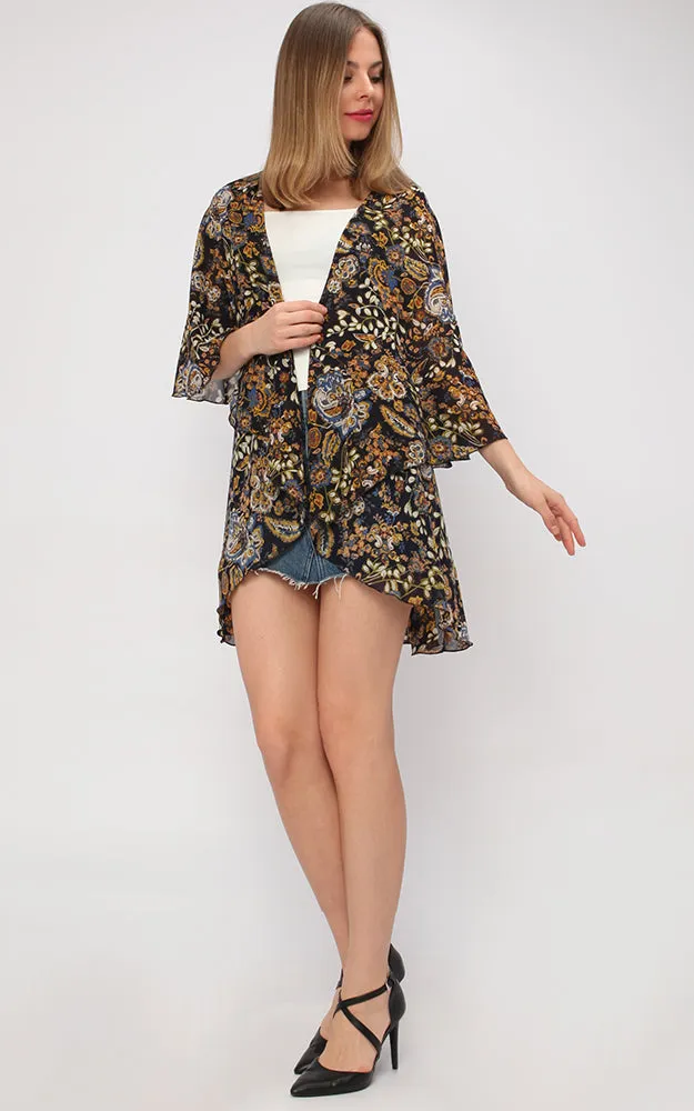 VP9391 Paisley Multi Shawl Vest