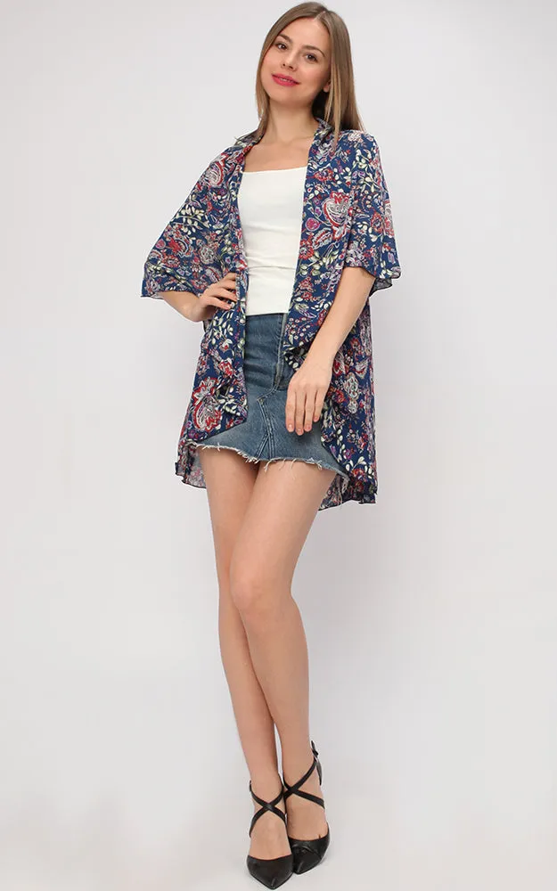 VP9391 Paisley Multi Shawl Vest